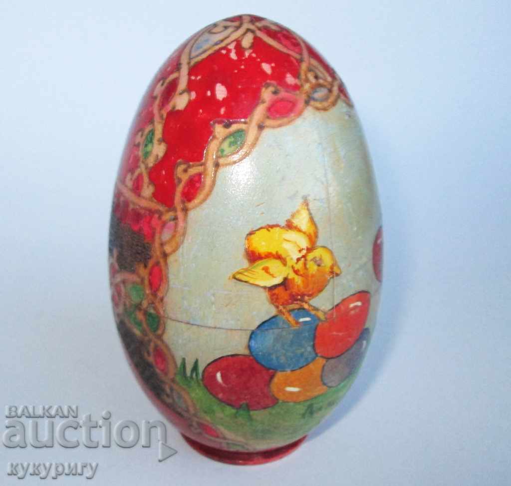 Ancient Easter painted wooden egg box with price 65.00 BGN | € 33.23 Ancient Easter painted wooden egg box with price 65.00 BGN | € 33.23