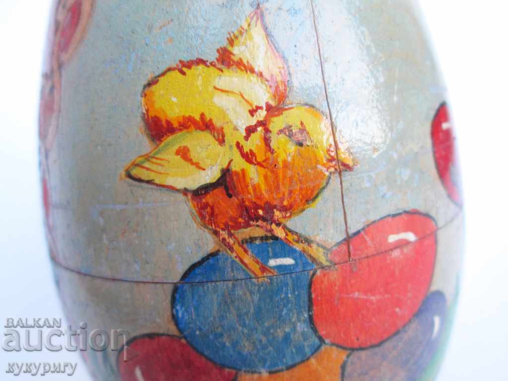 Ancient Easter painted wooden egg box - 5 Ancient Easter painted wooden egg box - 5