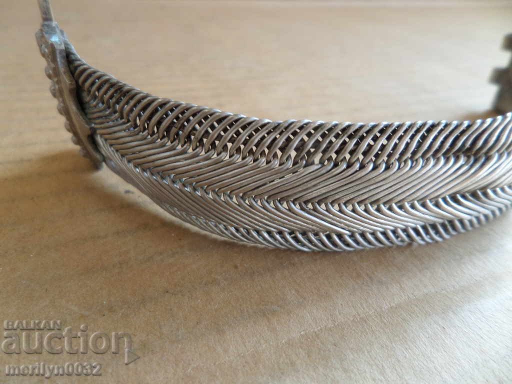 Bratara renascentista din argint, bijuterie, ornament, ornament - 6