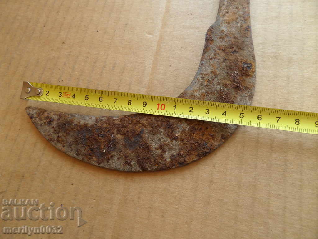 Delivery of Old handmade knife, wrought iron