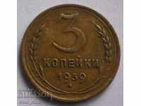 URSS - Rusia 3 copeici 1939 VF monede rare