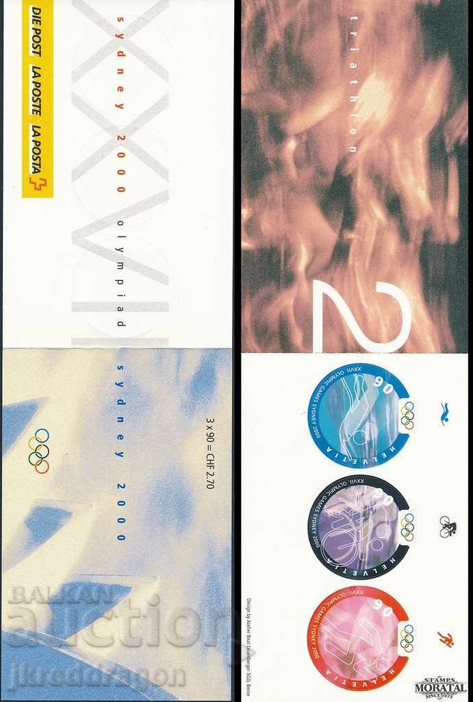 Elveția Jocurile Olimpice de vară din Sydney 2000 două broșuri MNH