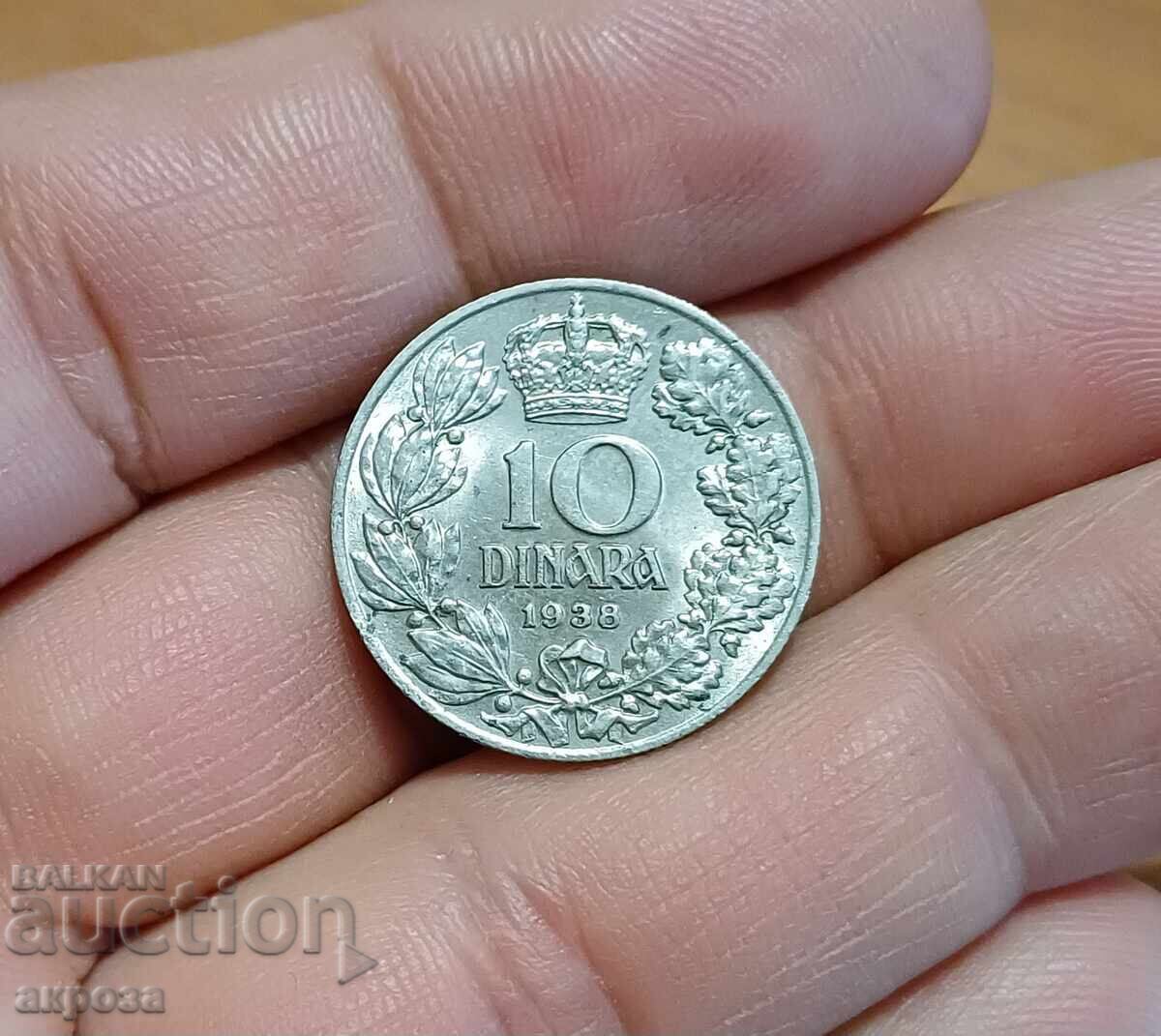 10 dinari 1938