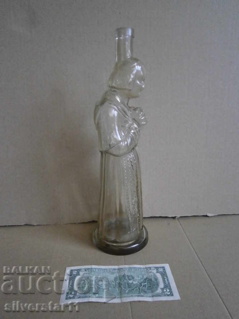 sticlă de sticlă vintage sticlă tată cardinal statuetă opere de artă