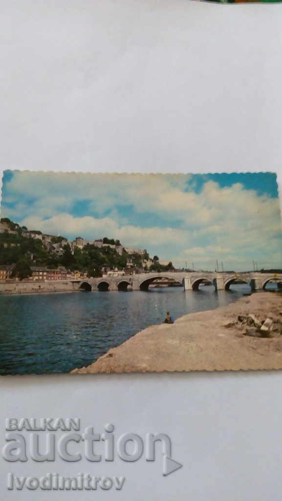 Carte poștală Namur Le Pont de Jambes et la Citadelle