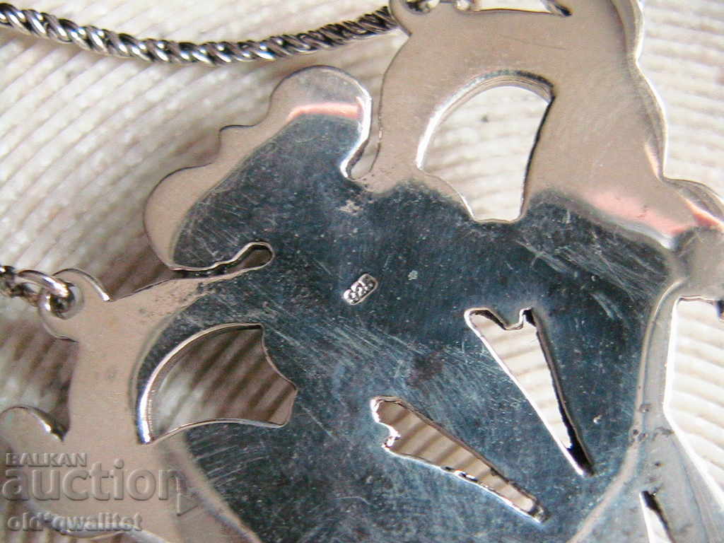 Fantastic silver necklace with enamel, silver 925 - 7 Fantastic silver necklace with enamel, silver 925 - 7