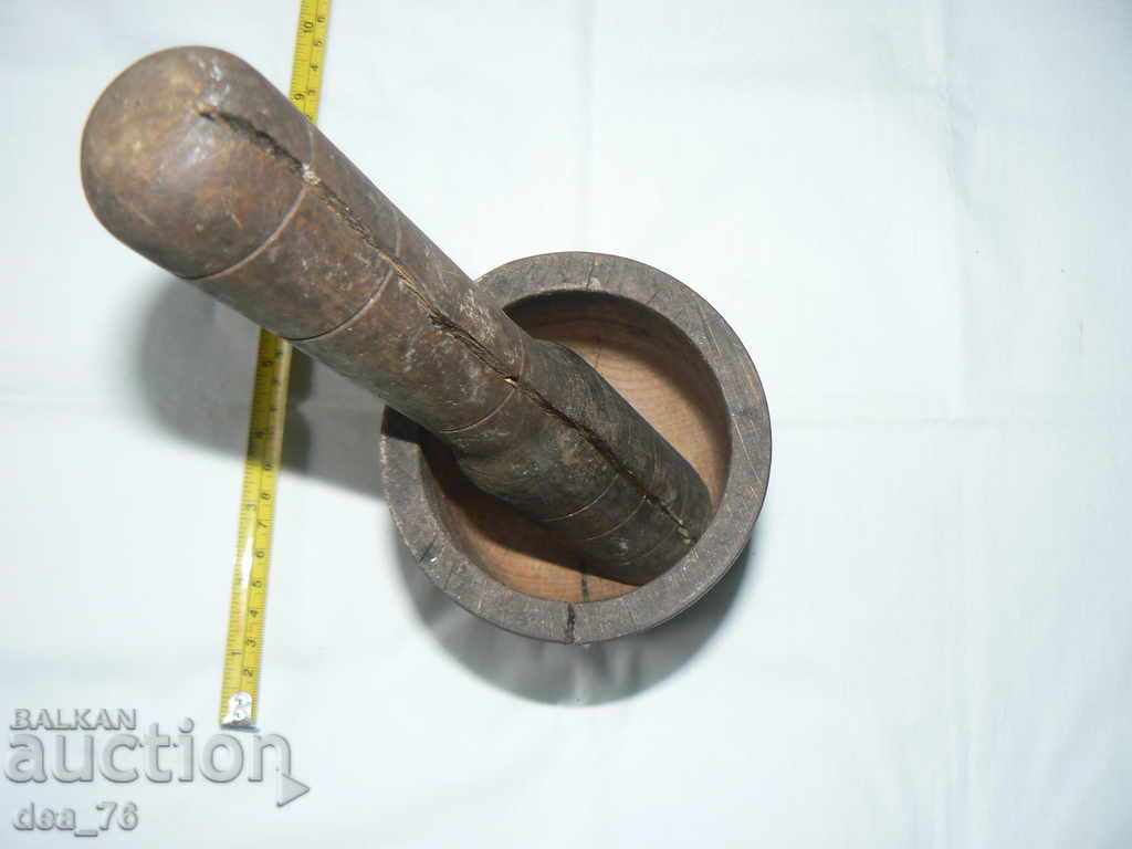Delivery of Old wooden mortar Delivery of Old wooden mortar