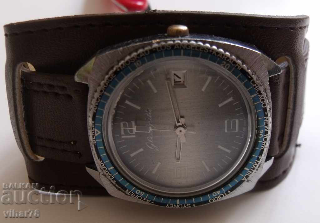 Delivery of RUBY GUB-GLASHUTTE MALE CLOTHING CLUTCH WITH WORLD TIME Delivery of RUBY GUB-GLASHUTTE MALE CLOTHING CLUTCH WITH WORLD TIME