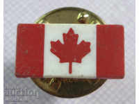18 371 Καναδάς πινακίδα με την εθνική σημαία του Καναδά pin