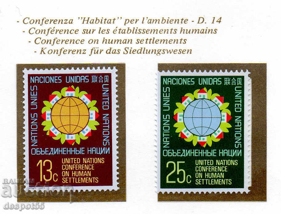 1976. ONU din New York. Conferința privind așezările umane.