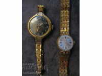 Watches with Chains - Gold USSR - 2 pcs. They work