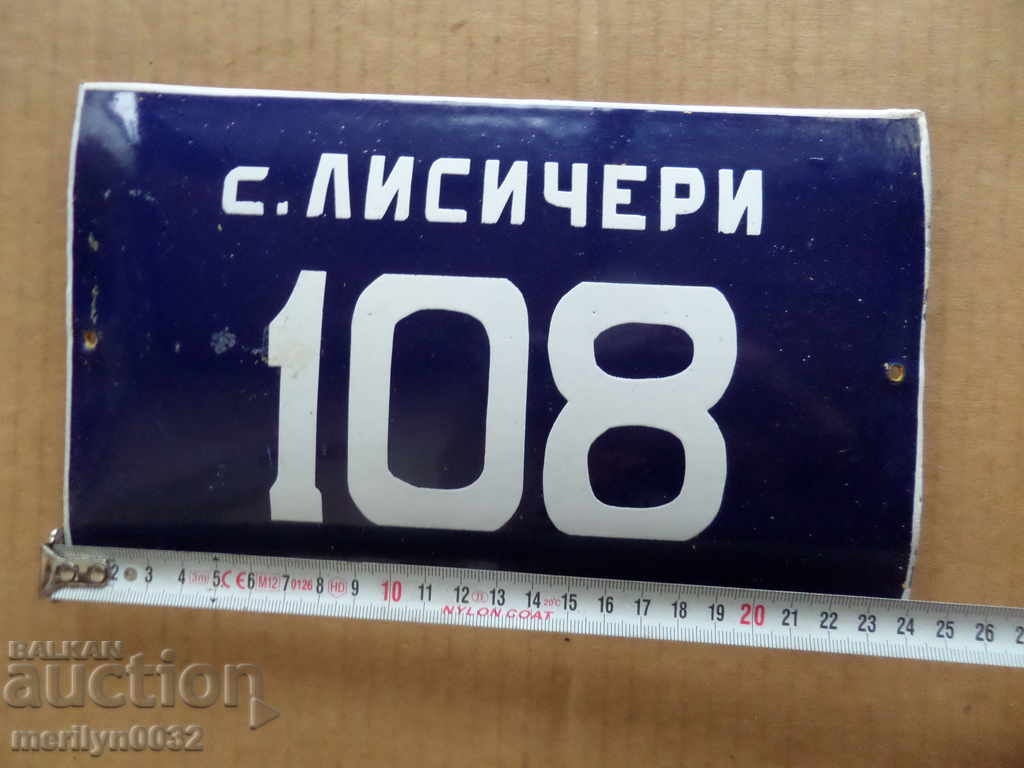 Auction Enameled plate, plate Auction Enameled plate, plate