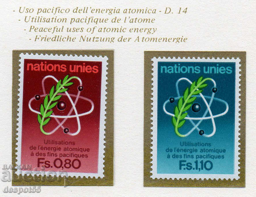 1977. UN-Geneva. Peaceful use of atomic energy.