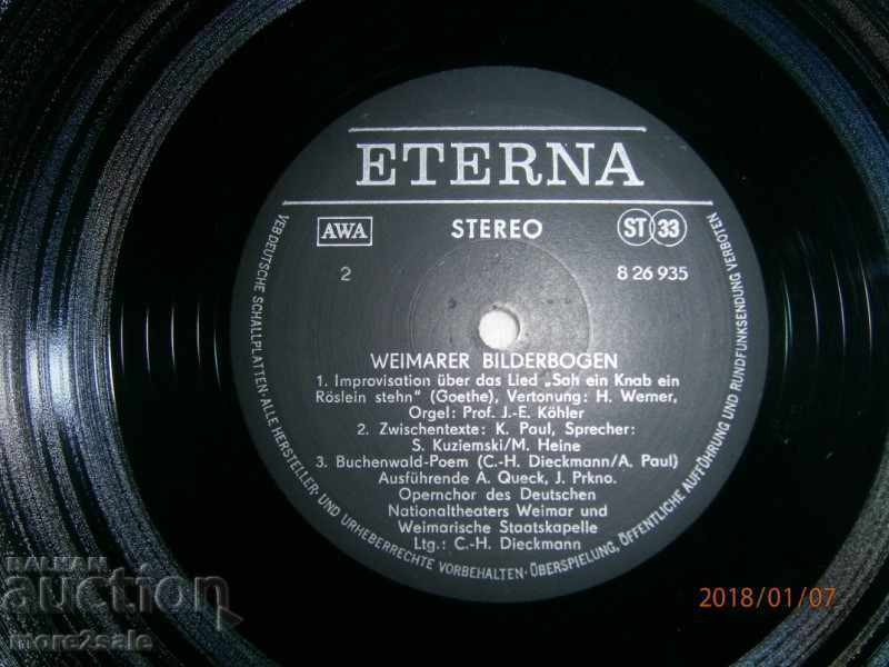 Delivery of WEIMARER BILDERBOGEN - ETERNA EDITION