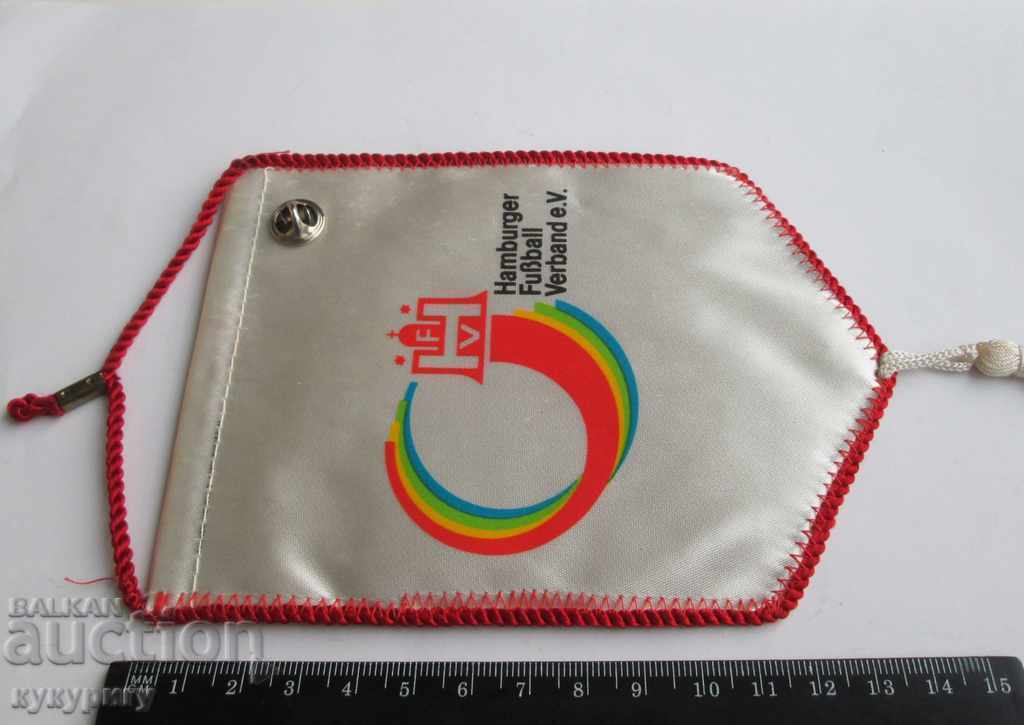 Delivery of Original football flag and enamel badge HAMBURGER Germany Delivery of Original football flag and enamel badge HAMBURGER Germany