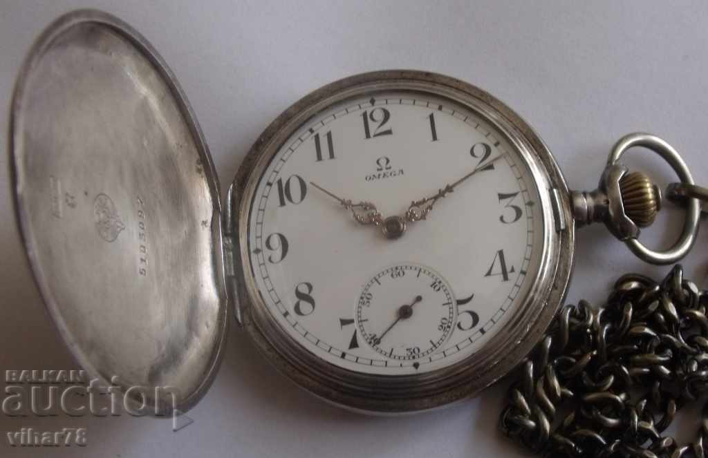 Livrarea ceas de buzunar de argint -w-OMEGA Livrarea ceas de buzunar de argint -w-OMEGA