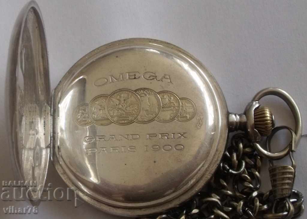 ασημένιο ρολόι τσέπης -ω-OMEGA - 5 ασημένιο ρολόι τσέπης -ω-OMEGA - 5