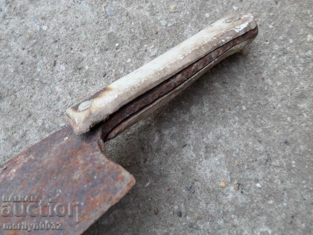 Old forged saber, ax, pole, knife, machete - 5 Old forged saber, ax, pole, knife, machete - 5