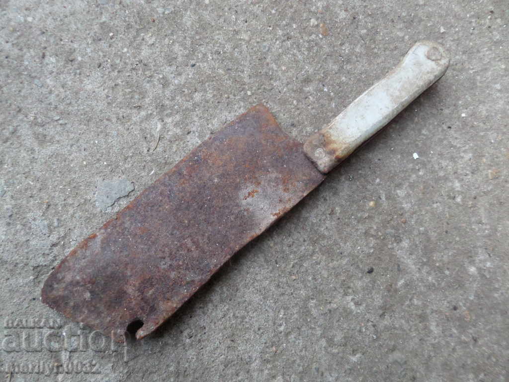 Old forged saber, ax, pole, knife, machete - 6 Old forged saber, ax, pole, knife, machete - 6