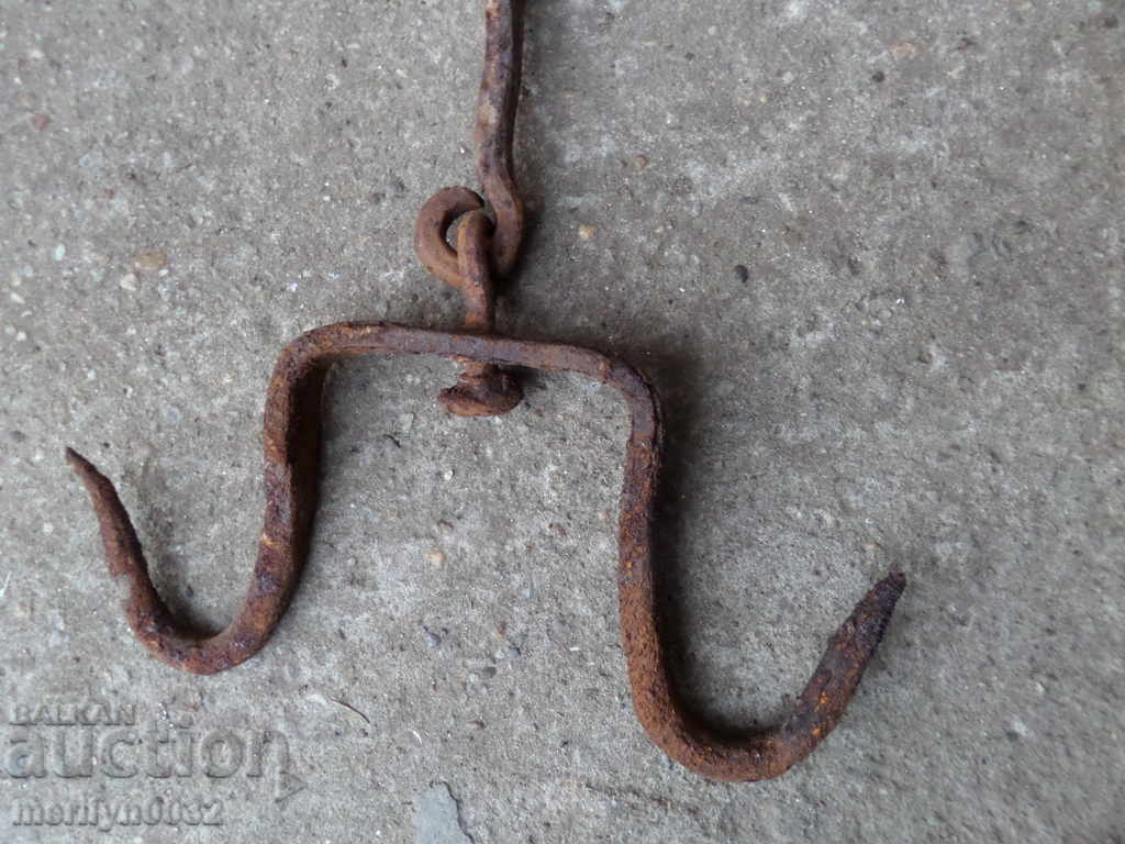 Forged buttock, hook, wrought iron - 6 Forged buttock, hook, wrought iron - 6