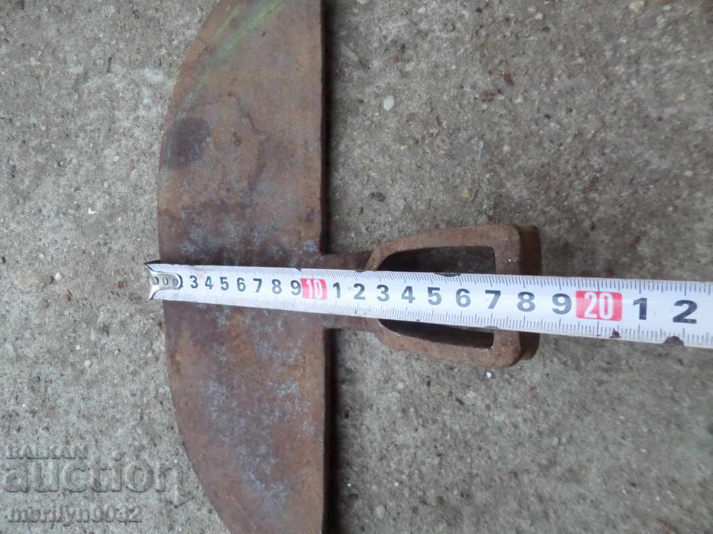 Delivery of Old forged hoe, tool, wrought iron Delivery of Old forged hoe, tool, wrought iron