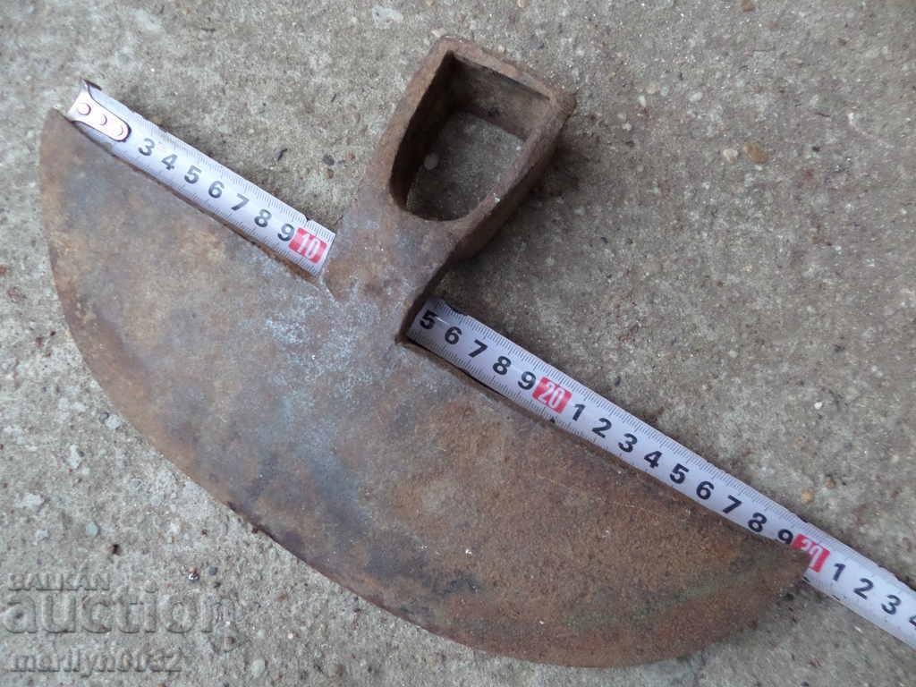Old forged hoe, tool, wrought iron - 5 Old forged hoe, tool, wrought iron - 5