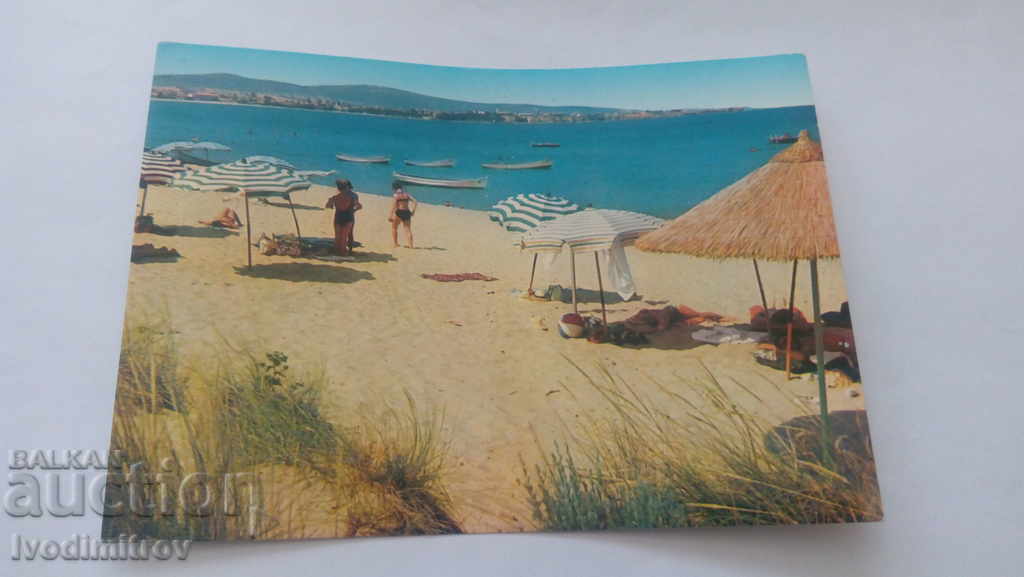 Postcard Primorsko Beach 1978