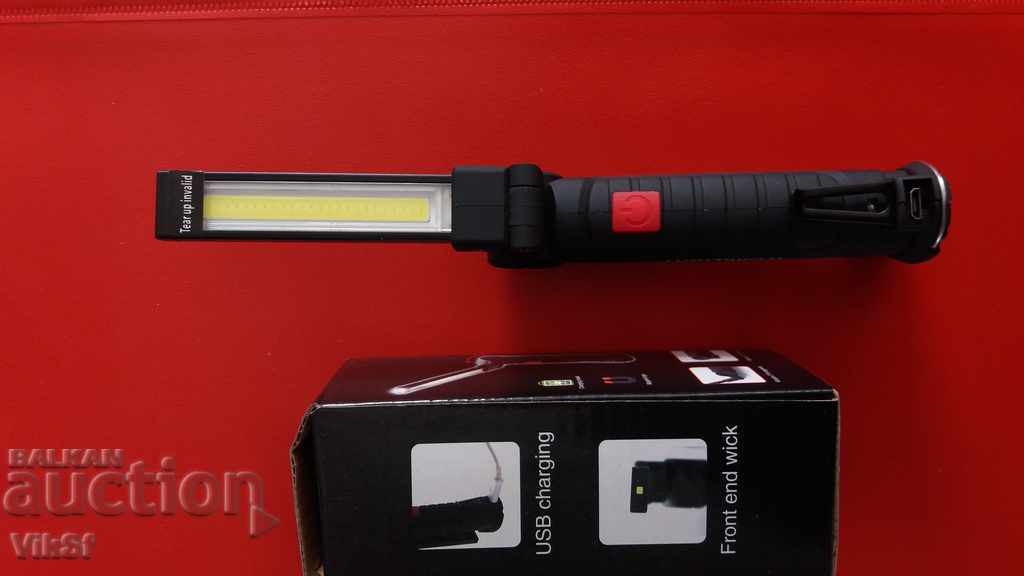 Foldable working COB lamp 2 in 1 W 51 with price 14.00 BGN | € 7.16 Foldable working COB lamp 2 in 1 W 51 with price 14.00 BGN | € 7.16
