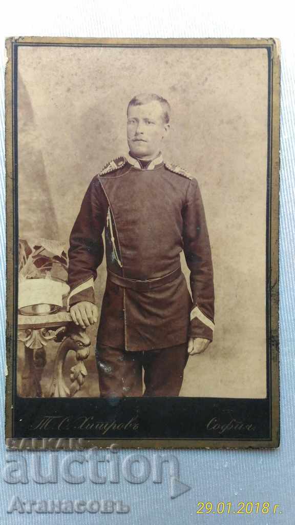 Foto Picture Card Thomas Hitrov cadet Sofia 1893