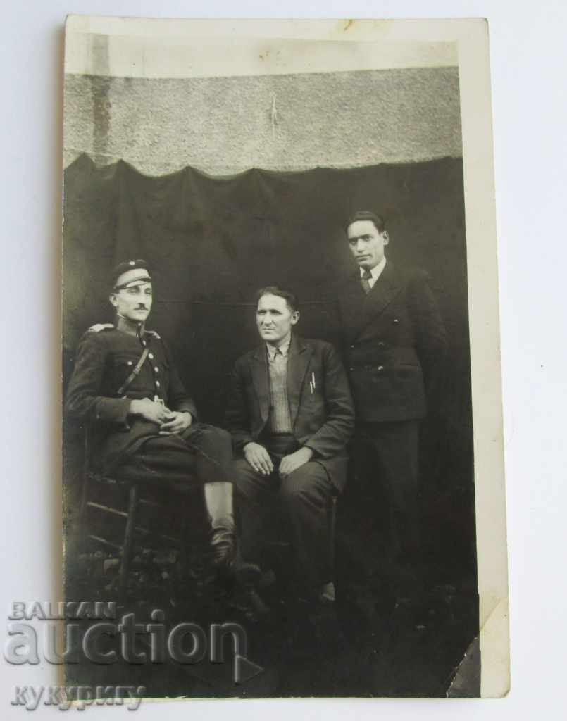 Old photograph of policeman with uniforms Kingdom Bulgaria 1939