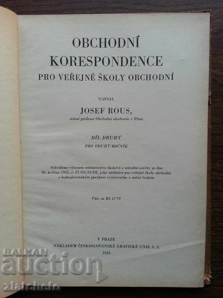 Business correspondence in the Czech language. Josef Rous with price 28.00 BGN | € 14.32 Business correspondence in the Czech language. Josef Rous with price 28.00 BGN | € 14.32