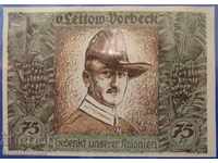 East Africa - Germany 75 Pennig 1918 Very Rare UNC