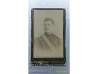 Photo cardboard officer photograph Bauer Franz 1895