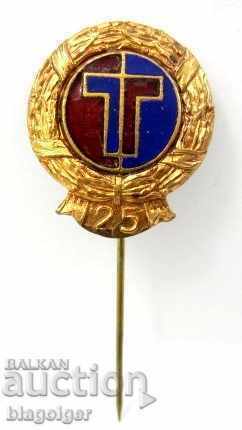 OLD FOOTBALL BADGE-HUNGARY-25TH ANNIVERSARY-ENAMEL-PIN - 6 OLD FOOTBALL BADGE-HUNGARY-25TH ANNIVERSARY-ENAMEL-PIN - 6