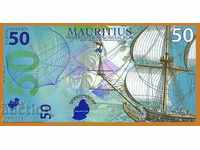 Dutch Mauritius 50 Guild 2016 Rare UNC