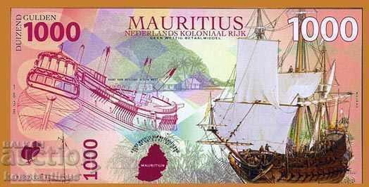 Dutch Mauritius 1000 Gulden 2016 Rare UNC