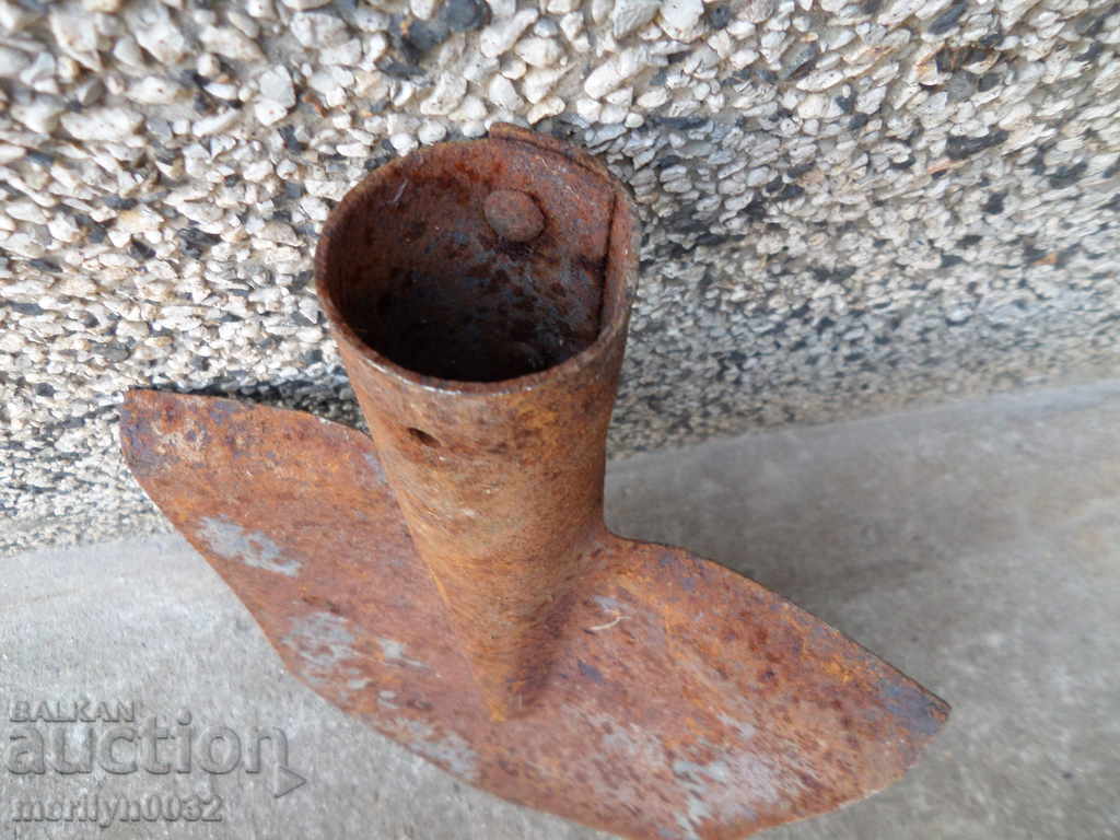 Old straight shovel, wrought iron - 7 Old straight shovel, wrought iron - 7