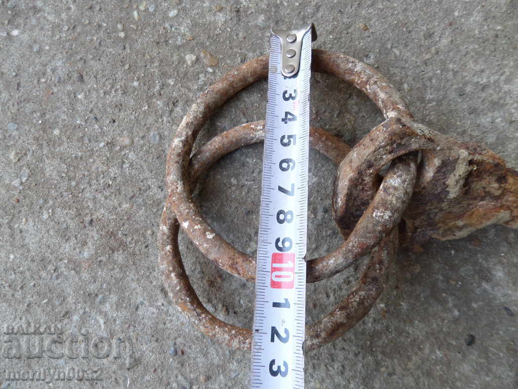 Metal rings, wrought iron for a wagon - 5 Metal rings, wrought iron for a wagon - 5