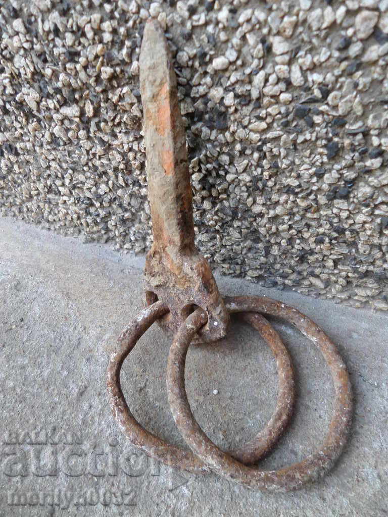 Metal rings, wrought iron for a wagon - 6 Metal rings, wrought iron for a wagon - 6