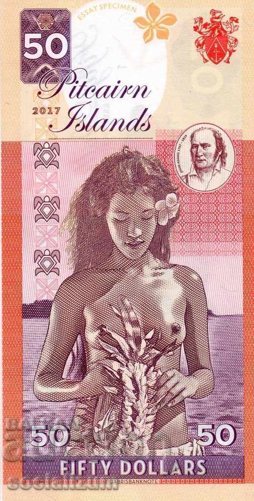 Νήσος Πίτκερν 50 δολαρίων το 2017 Σπάνιες UNC με τιμή € 25.56 | 49.99 BGN Νήσος Πίτκερν 50 δολαρίων το 2017 Σπάνιες UNC με τιμή € 25.56 | 49.99 BGN