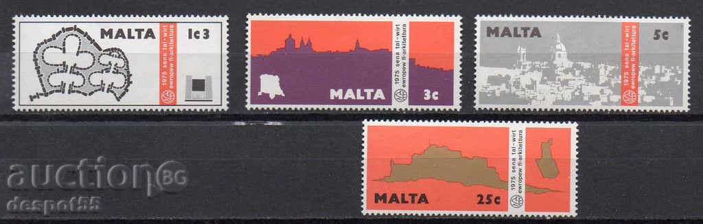 1975. Малта. Европейска година на архитектурното наследство.