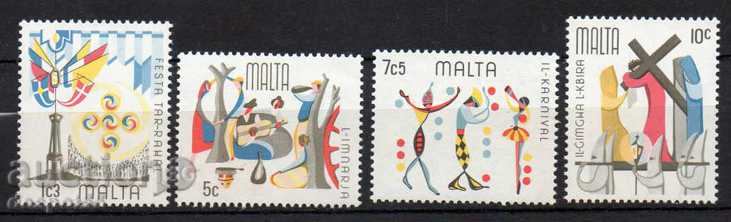 1976. Malta. Folclor.