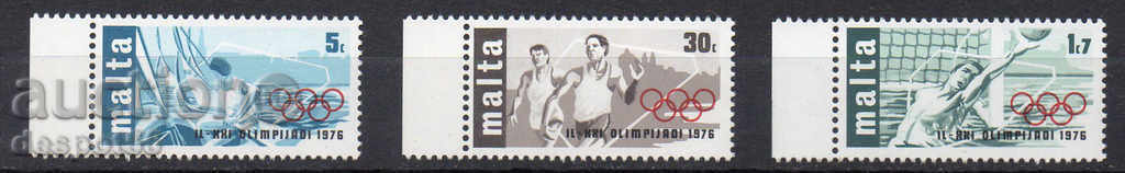 1976. Malta. Olympic Games, Montreal.