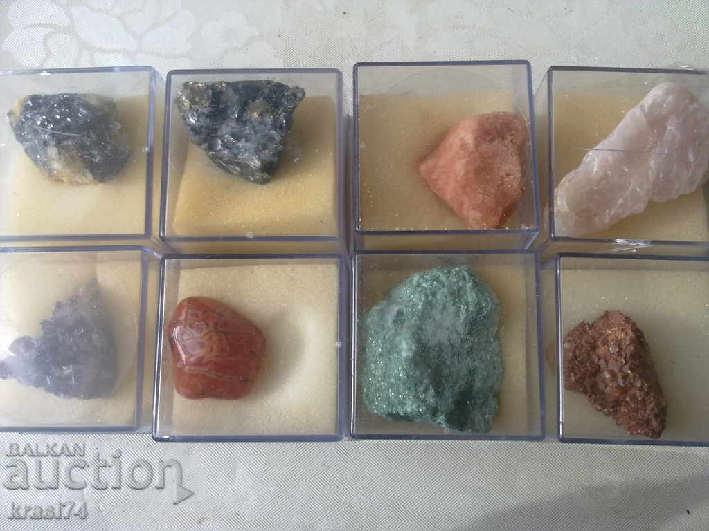 Ores, stones, crystals