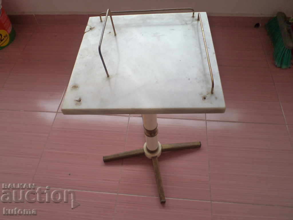 A marble telephone table