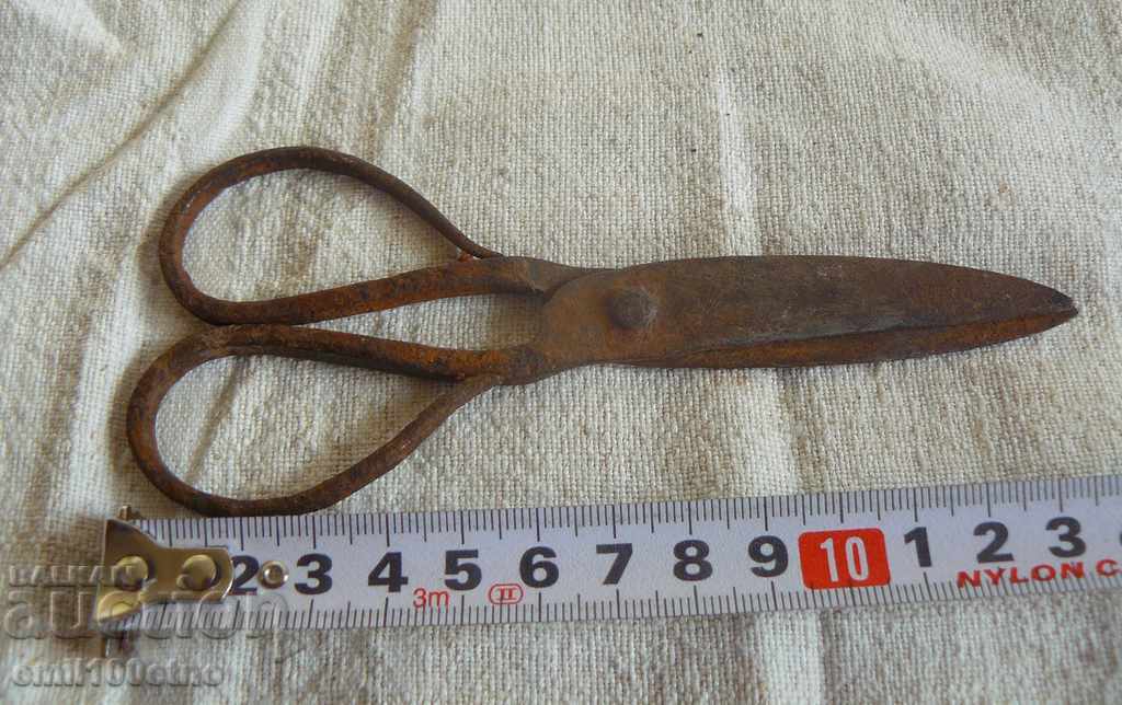 Auction Old forged scissors Auction Old forged scissors