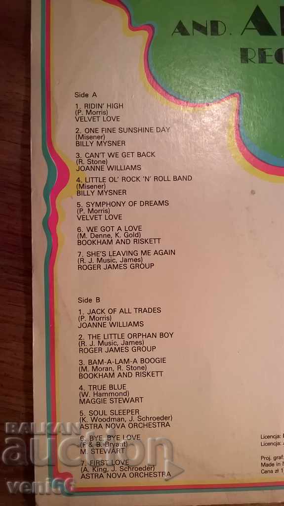 Licitație Record Gramofon - Hits of BBS Alaska 2 Licitație Record Gramofon - Hits of BBS Alaska 2