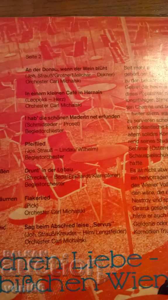 Delivery of Gramophone record - German hits Delivery of Gramophone record - German hits