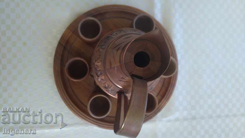 Woodcarving, bottle of glasses, gift, handmade, souvenir - 6 Woodcarving, bottle of glasses, gift, handmade, souvenir - 6