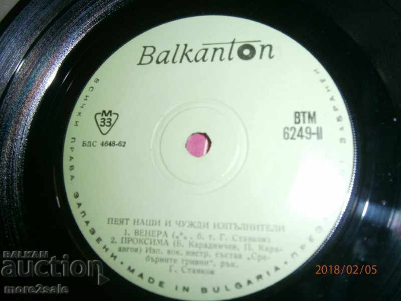 OUR AND FOREIGN CONTRACTORS small plate - BALKANTON - VTM 6249 - 5